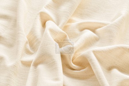 Natural fabric linen texture for design. sackcloth textured backdrop. White Canvas for Background.