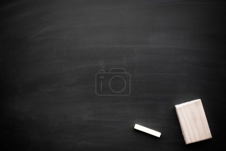 Photo for Abstract Chalk rubbed out on blackboard for background. texture for add text or graphic design. Education concepts school. - Royalty Free Image