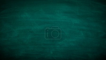 Photo for Green Chalkboard. Chalk texture school board display for background. chalk traces erased with copy space for add text or graphic design. Back to school Backdrop of Education concepts - Royalty Free Image