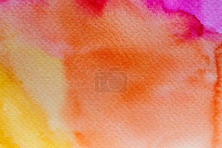 Foto de Abstracto Pincel pintado a mano Acuarela Fondo húmedo colorido sobre papel. Arte de textura de color pastel hecho a mano para fondo creativo fondo de pantalla o trabajo de arte de diseño. - Imagen libre de derechos