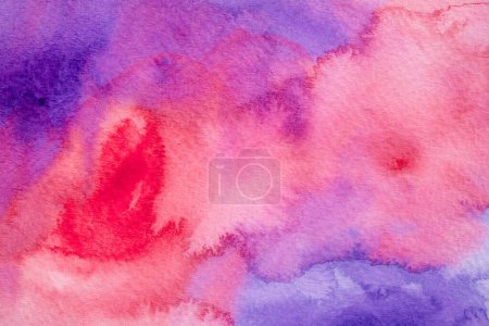 Abstrakte Handgemalte Pinsel Aquarell Bunt nassen Hintergrund auf Papier. Handgemachte Pastell-Farbtextur-Kunst für kreative Hintergrundtapeten oder Design-Kunstwerke.