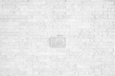 Photo for White brick wall for background or backdrop photo. Interior or Exterior texture wallpaper design decoration room. - Royalty Free Image