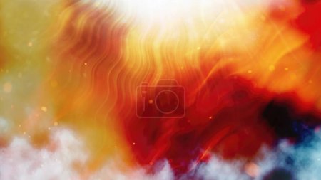 Foto de Rayos solares abstractos sobre fondo de color - Imagen libre de derechos