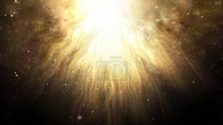 Foto de Rayos solares abstractos en el espacio cósmico - Imagen libre de derechos