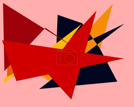 Foto de Fondo geométrico abstracto con triángulos. ilustración vectorial - Imagen libre de derechos