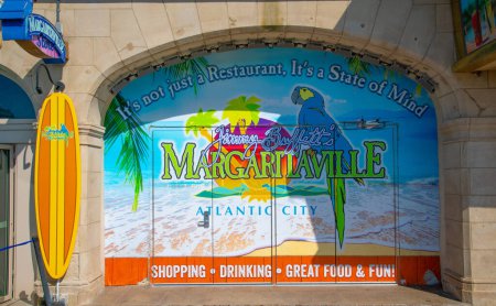 Photo for A Mural in Atlantic City New Jersey for Jimmy Buffett's Margaritaville restaurant - Royalty Free Image