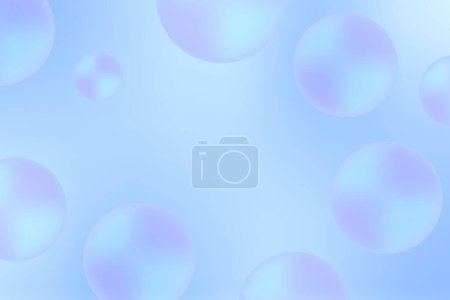 Photo for Bokeh Blue Bubble Pattern Abstract Background. Modern Wallpaper. Vector Illustration - Royalty Free Image