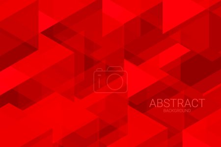 Photo for Red Modern Abstract  Background. Geometric Banner. Wallpaper. Vector Illustraiton - Royalty Free Image