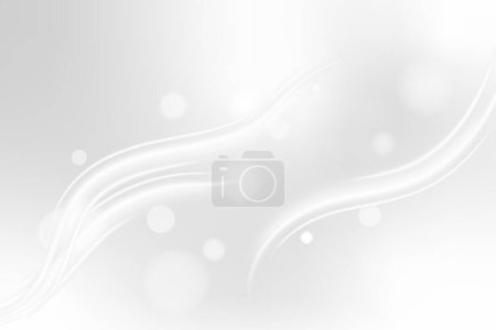 Photo for Abstract Modern Background With White Light Lines And Bokeh. Technology Backdrop. Vector - Royalty Free Image