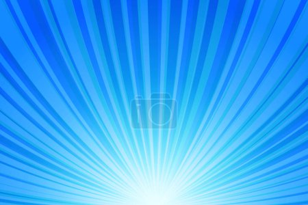 Photo for Blue Sunburst Pattern Background. Rays. Radial. Winter Banner. Vector Illustration - Royalty Free Image