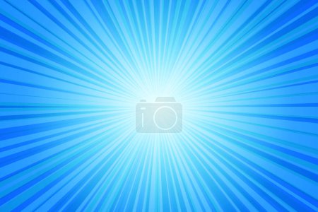 Photo for Blue Sunburst Pattern Background. Rays. Radial. Winter Banner. Vector Illustration - Royalty Free Image