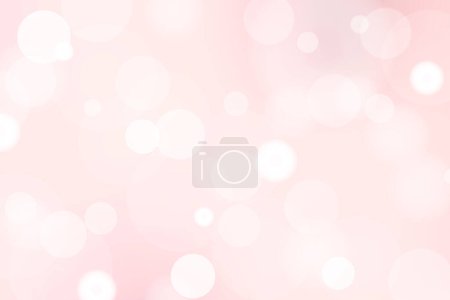 Photo for Valentine's Day Banner With Pink Bokeh Background. Wedding Wallpaper. Vector Illustration - Royalty Free Image