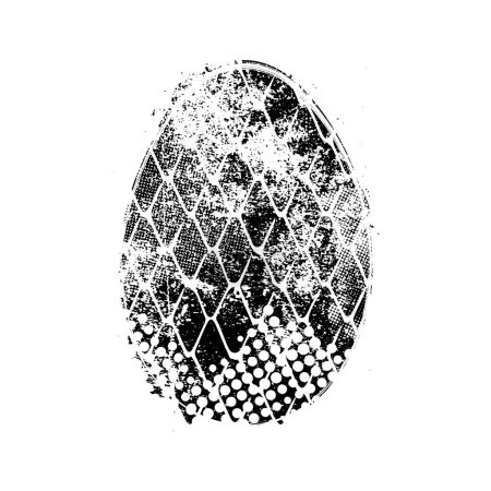 Illustration for Grunge Easter egg vector illustration - Royalty Free Image
