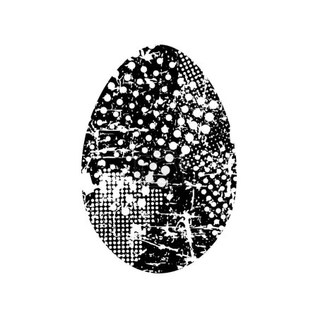 Ilustración de Grunge huevo de Pascua vector ilustración - Imagen libre de derechos