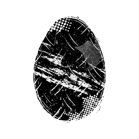 Illustration for Grunge Easter egg vector illustration - Royalty Free Image