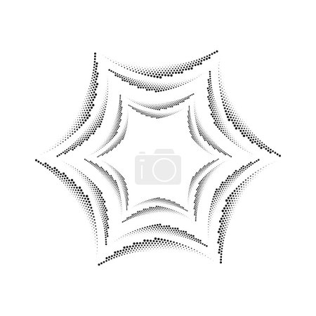 Illustration for Black vector dotted lines in circle form - Royalty Free Image