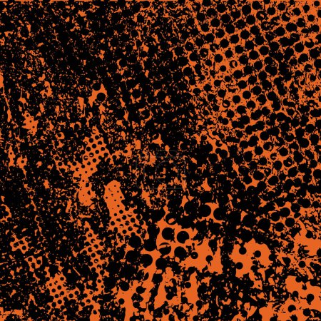 Ilustración de Fondo abstracto. textura monocromática. imagen incluyendo el efecto de los tonos negro y naranja. - Imagen libre de derechos