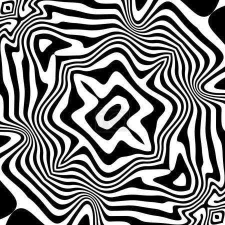 Illustration for Black abstract wavy oblique backdrop - Royalty Free Image