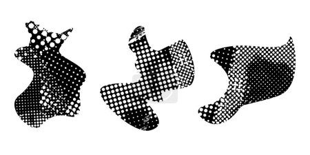 Ilustración de Formas aisladas gruesas distorsionadas - Imagen libre de derechos