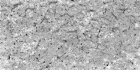Illustration for Grunge scratched halftone background - Royalty Free Image