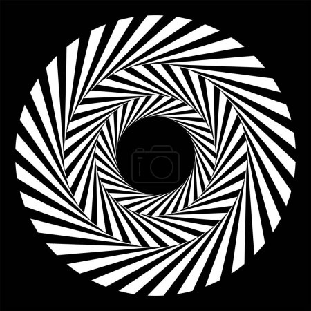 Téléchargez les illustrations : Illusion optique sous forme de spirale - en licence libre de droit