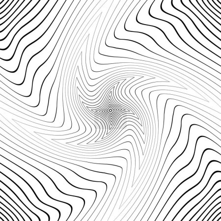 Illustration for Oblique black wavy stripes - Royalty Free Image