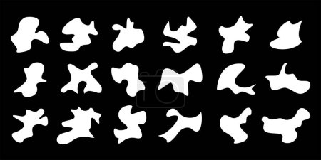 Ilustración de Conjunto de formas abstractas blancas - Imagen libre de derechos