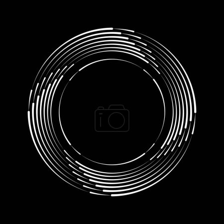 Ilustración de Líneas de velocidad en forma circular - Imagen libre de derechos
