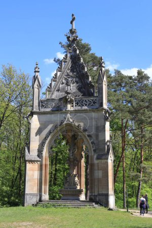 La chapelle Saint-Hubert de1855 dans la région de Lednice-Valtice en République tchèque. 