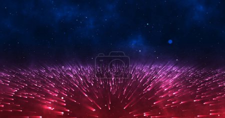 Photo for Light shiny particles background Abstract light and shiny particles. - Royalty Free Image