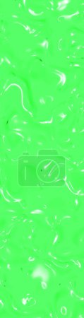Photo for Abstract texture of glass surface of neon green. Glossy surface of water. Texture of liquid molten gold. Vertical banner for insertion into site. 3D image. 3D rendering. - Royalty Free Image