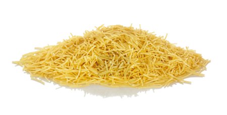 Photo for Handful of noodles. White background - Royalty Free Image