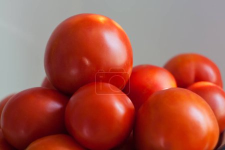 Photo for Red ripe tomatoes background - Royalty Free Image