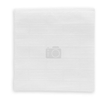 Photo for Square corrugated napkin isolated on a white background - Royalty Free Image