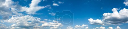 Photo for Image of blue sky with white cumulus clouds - Royalty Free Image