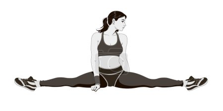Photo for Continuous one line drawing of yoga woman poses. Vector illustration. - Royalty Free Image