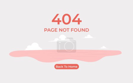 Ilustración de Error 404, página no encontrada, problema técnico del sitio web - Imagen libre de derechos