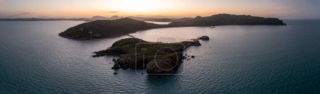 Photo for Aerial view of bay at sunset - Royalty Free Image