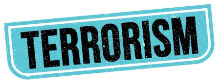 Téléchargez les photos : Texte du terrorisme écrit sur le signe grungy bleu-noir. - en image libre de droit