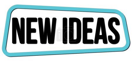 Téléchargez les photos : NEW IDEAS text written on blue-black trapeze stamp sign. - en image libre de droit