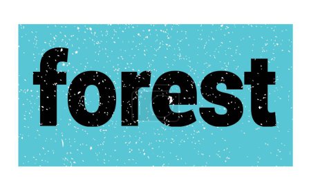 Téléchargez les photos : Forest text written on blue-black grungy stamp sign. - en image libre de droit