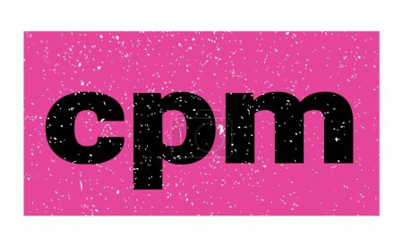 Photo for Cpm text written on pink-black grungy stamp sign. - Royalty Free Image