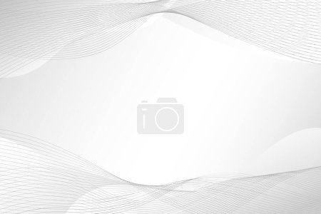 Illustration for Abstract Wave Gradient White Texture Background Design for Banner or Presentation - Royalty Free Image