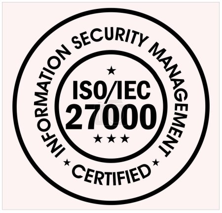 Illustration for Information security management system abstract iso27000 - Royalty Free Image