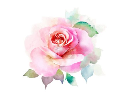 Téléchargez les illustrations : Bouquet vintage de fleur aquarelle, illustration vectorielle isolée en fond blanc. - en licence libre de droit