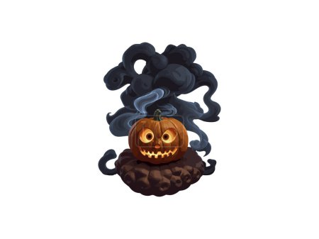 Illustration for Halloween Pumpkin vector illustration clipart - Royalty Free Image