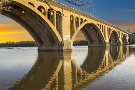 Pont Georgetown, Washington DC sur la rivière Potomac