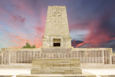 Téléchargez les photos : Pin solitaire Pin solitaire Mémorial ANZAC sur les champs de bataille de Gallipoli à Canakkale, Turquie - en image libre de droit
