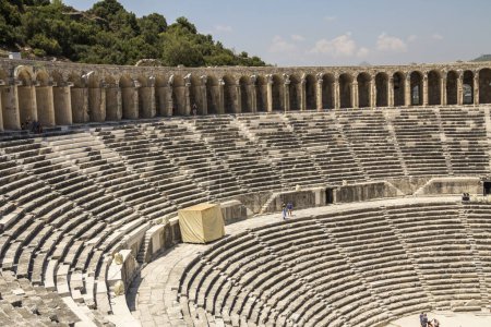Foto de Belkiz - Antalya, Turquía, anfiteatro romano de Aspendos - Imagen libre de derechos