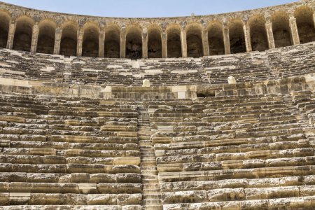 Foto de Belkiz - Antalya, Turquía, anfiteatro romano de Aspendos, - Imagen libre de derechos